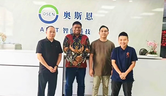 印度尼西亚水文水利客户莅临奥斯恩参观考察